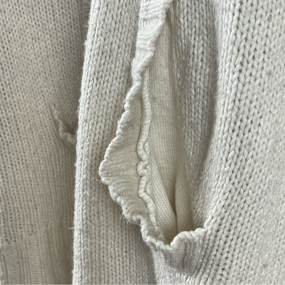 Caslon XL Petite Wool Angora Rabbit Knit V Neck Longline Sweater Boho Cozy - Picture 3 of 7